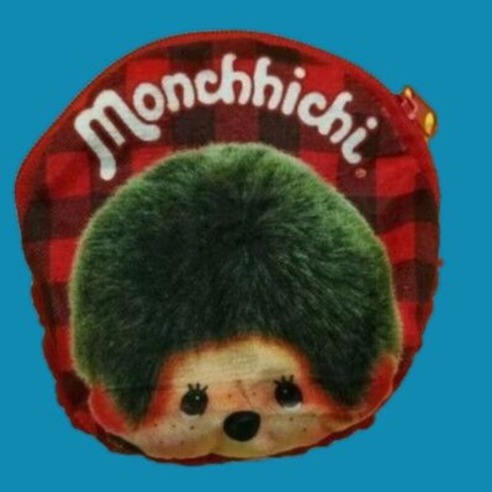 Monchhichi Round Fluffy Small Pouch - Picture 1 of 6